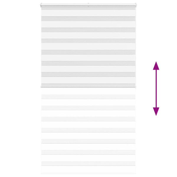 Estor cebra blanco 135x200 cm tejido ancho 130.9 cm poliéster M 5