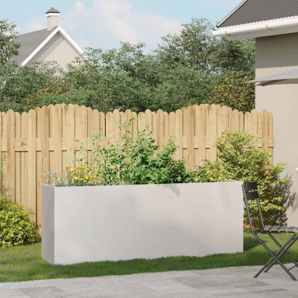 Jardinera 200x40x80 cm acero inoxidable M 3