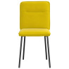 Cadeiras de jantar 6 pcs veludo amarelo 4