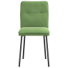 Sillas de comedor 6 unidades terciopelo verde claro 4