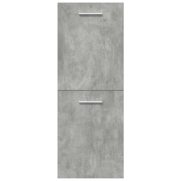 Juego muebles de baño 4 pzas madera contrachapada gris hormigón M 4