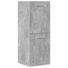 Juego muebles de baño 4 pzas madera contrachapada gris hormigón 5