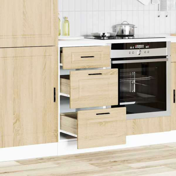 Mueble bajo de cocina porto roble sonoma madera reconstituida M 3