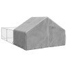 Canil exterior para cães com corredor 6x3x1.9 m aço galvanizado 5