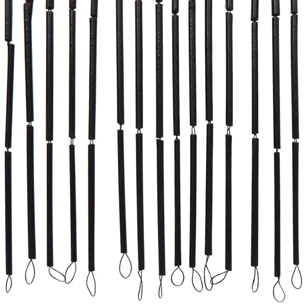 Cortina para puerta insectos gris claro 100x220cm bambú M 5