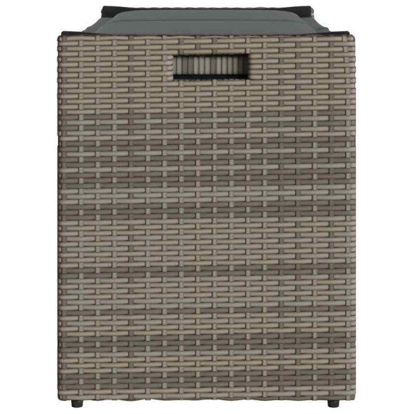 Banco de arrumação exterior com almofadão 100 cm vime PE M 5