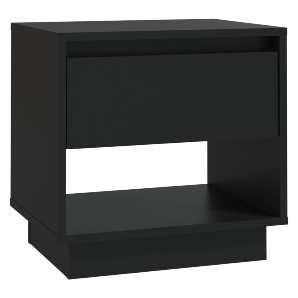 Mesa de cabeceira 45x34x44 cm contraplacado preto M 2