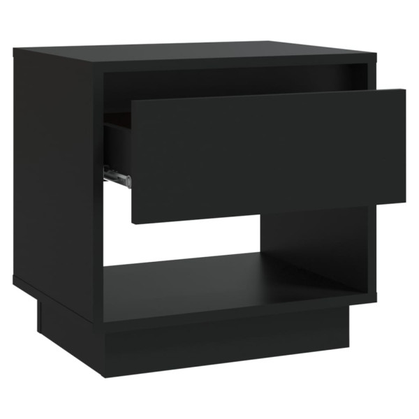 Mesa de cabeceira 45x34x44 cm contraplacado preto M 5