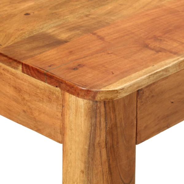 Mesa de comedor madera maciza de acacia 110x55x76 cm M 5
