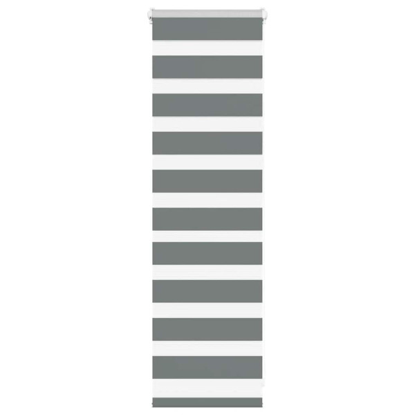 Estor cebra gris oscuro 40x100cm tejido ancho 35.9 cm poliéster D