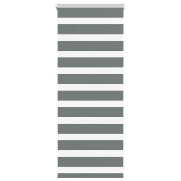 Estor cebra gris oscuro 65x100cm tejido ancho 60.9 cm poliéster D