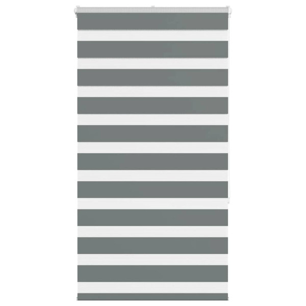 Estor cebra gris oscuro 85x150cm tejido ancho 80.9 cm poliéster D