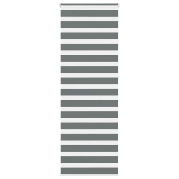 Estor cebra gris oscuro 70x230cm tejido ancho 65.9 cm poliéster D