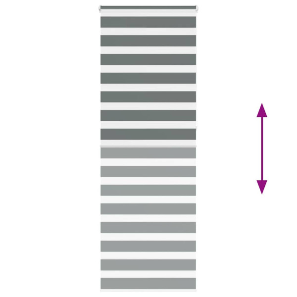 Estor cebra gris oscuro 85x230cm tejido ancho 80.9 cm poliéster M 5