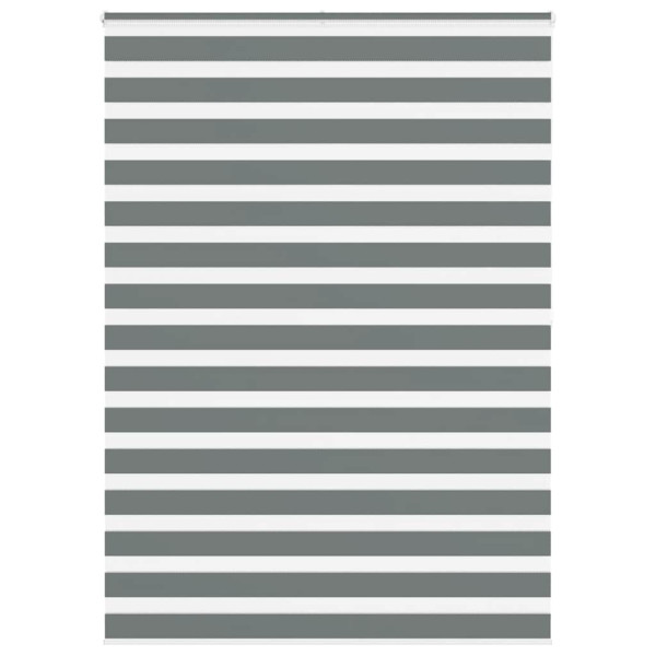 Estor cebra gris oscuro tejido ancho 150.9 cm poliéster D