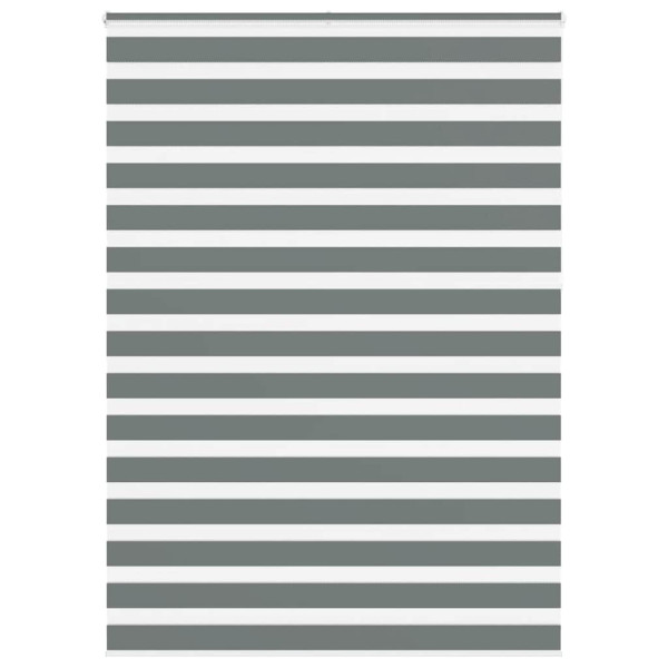 Estor cebra gris oscuro tejido ancho 150.9 cm poliéster D