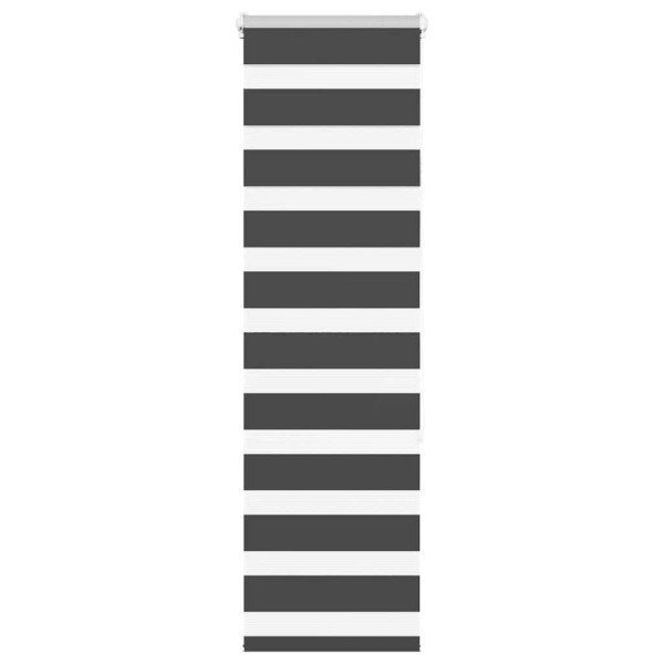 Estor cebra negro 50x150 cm tejido ancho 45.9 cm poliéster D