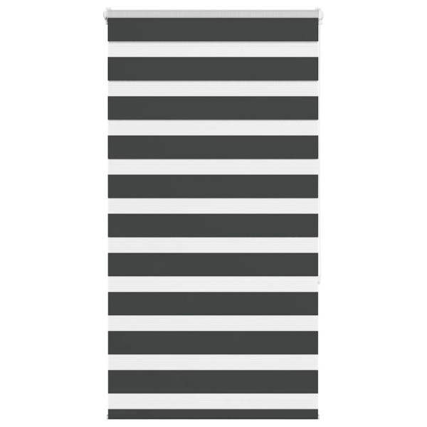 Estor cebra negro 90x150 cm tejido ancho 85.9 cm poliéster D