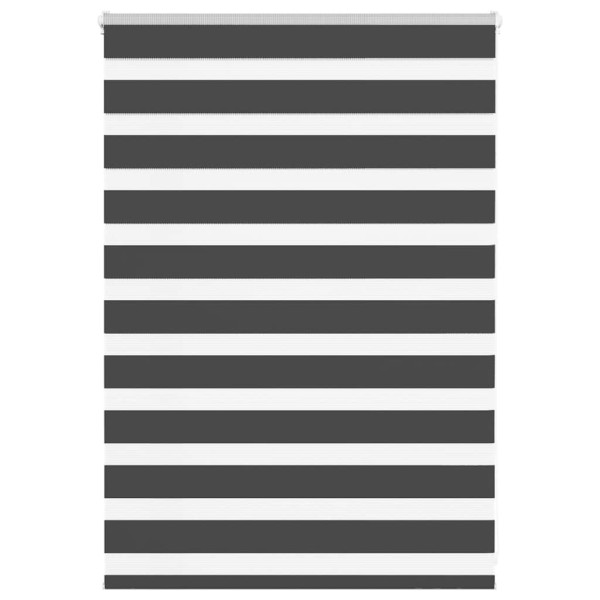 Estor cebra negro 115x100 cm tejido ancho 110.9 cm poliéster D