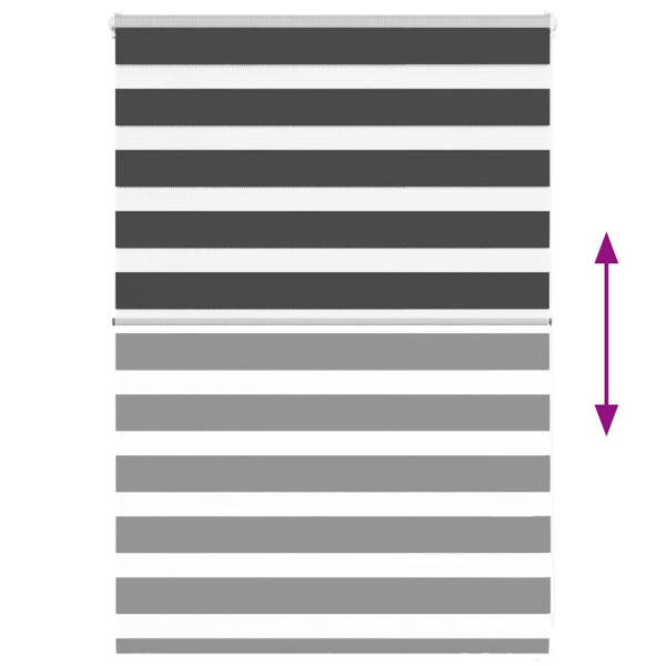 Cortina de zebra 115x100 cm largura do tecido 110.9cm poliéster M 5