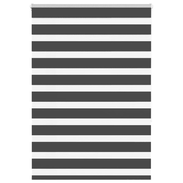 Estor cebra negro 115x150 cm tejido ancho 110.9 cm poliéster D