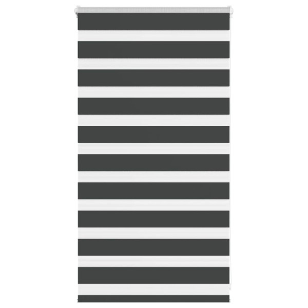 Estor cebra negro 75x100 cm tejido ancho 70.9 cm poliéster D