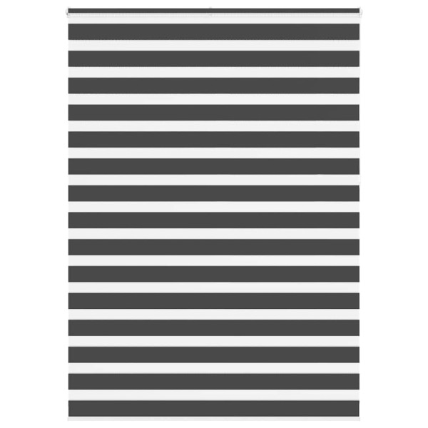 Estor cebra negro 160x230 cm tejido ancho 155.9 cm poliéster D