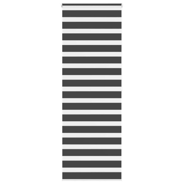 Estor cebra negro 90x200 cm tejido ancho 85.9 cm poliéster D