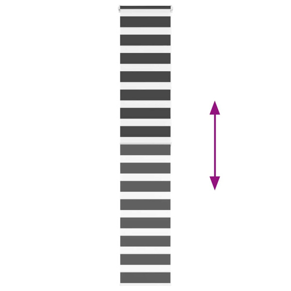 Cortina de zebra 45x200 cm largura do tecido 40.9 cm poliéster M 5