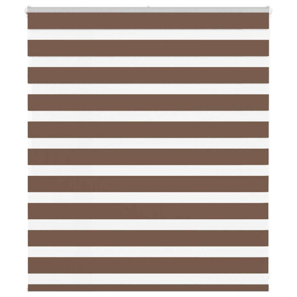 Estor cebra marrón 135x100 cm tejido ancho 130.9 cm poliéster D