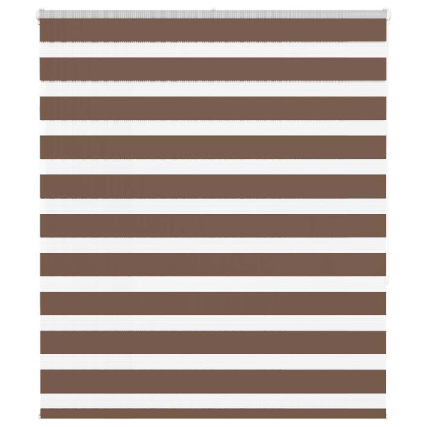 Estor cebra marrón 120x150 cm tejido ancho 115.9 cm poliéster D