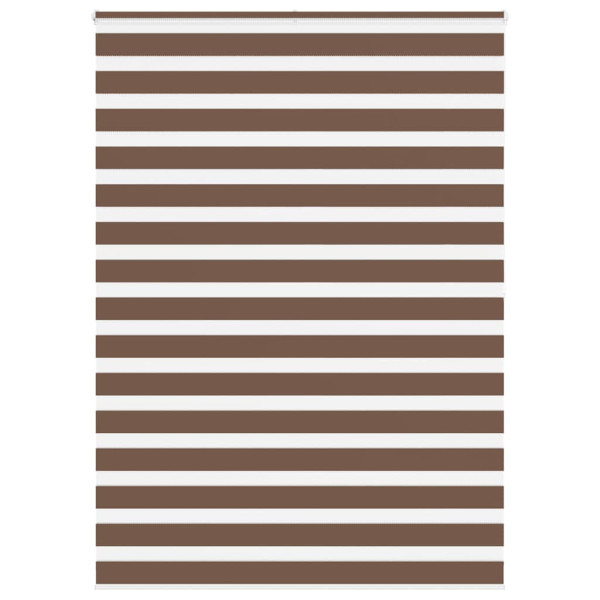 Estor cebra marrón 155x200 cm tejido ancho 150.9 cm poliéster D