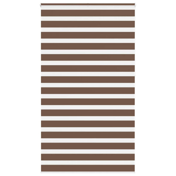 Estor cebra marrón 120x230 cm tejido ancho 115.9 cm poliéster D