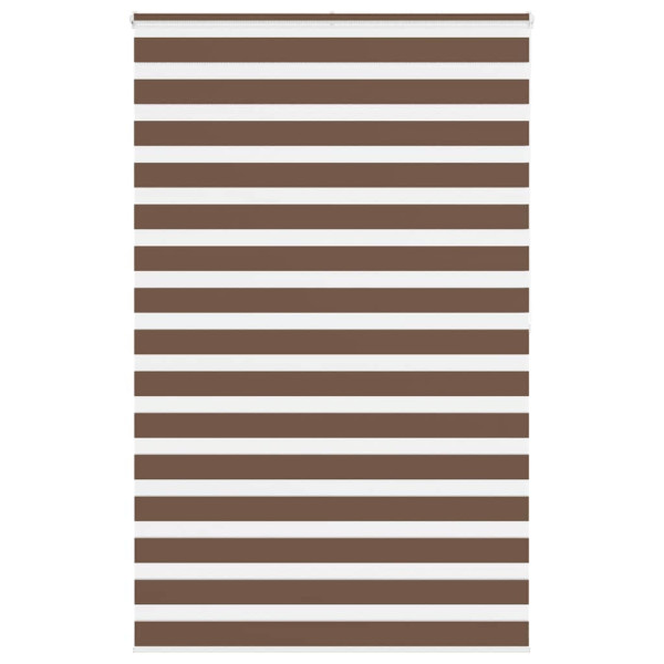 Estor cebra marrón 145x200 cm tejido ancho 140.9 cm poliéster D