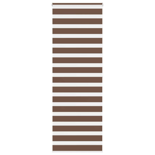 Estor cebra marrón 85x200 cm tejido ancho 80.9 cm poliéster D