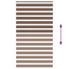 Estor cebra marrón 130x230 cm tejido ancho 125.9 cm poliéster 5
