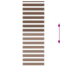 Estor cebra marrón 85x230 cm tejido ancho 80.9 cm poliéster 5