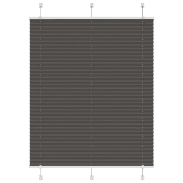 Estor Plisado negro 105x100 cm Tela Ancho 104.4 cm Poliéster D