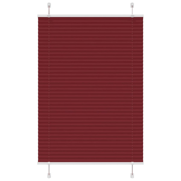 Estor Plisado rojo burdeos 100x100 cm Tela Ancho 99.4 cm D