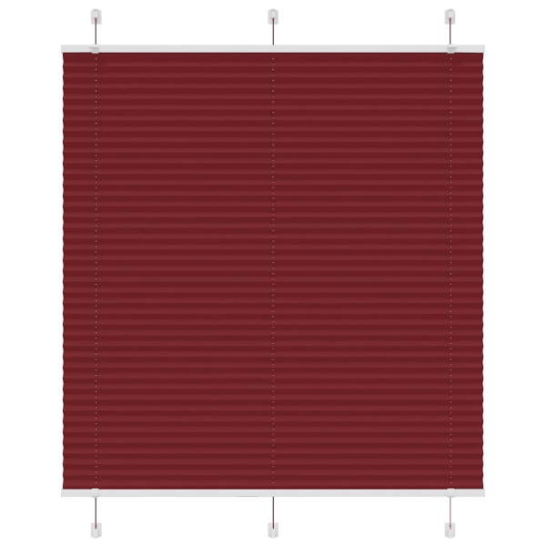 Estor Plisado rojo burdeos 120x150 cm Tela Ancho 119.4 cm D