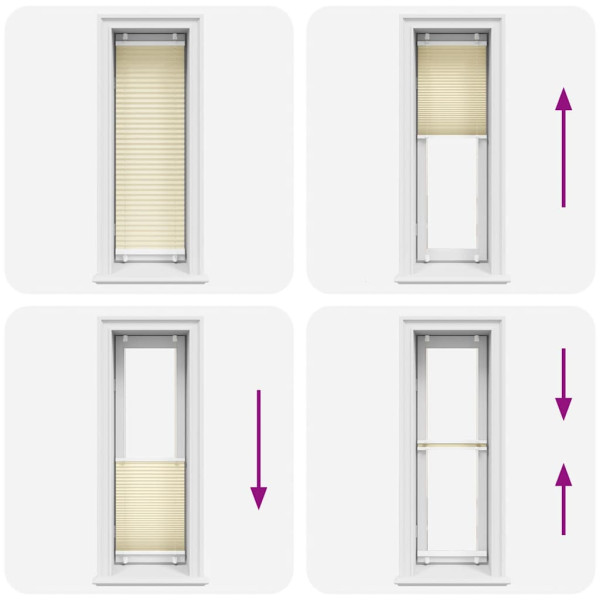 Estor Plisado crema 45x100 cm Tela Ancho 44.4 cm Poliéster M 5