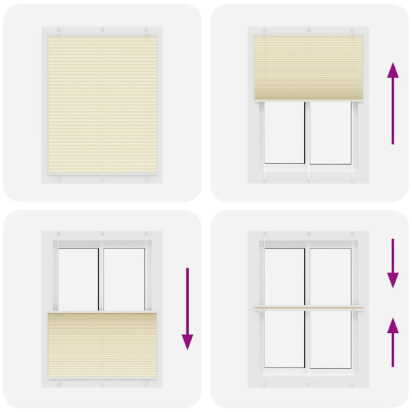 Estor Plisado crema 105x100 cm Tela Ancho 104.4 cm Poliéster M 5