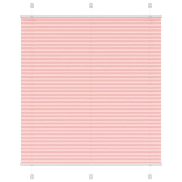 Estor Plisado rosa 120x100 cm Tela Ancho 119.4 cm Poliéster D