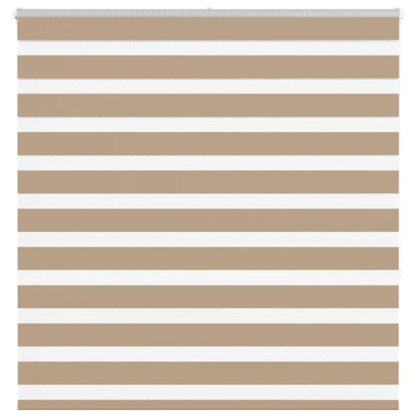 Estor cebra marrón arena tejido ancho 140.9 cm poliéster D
