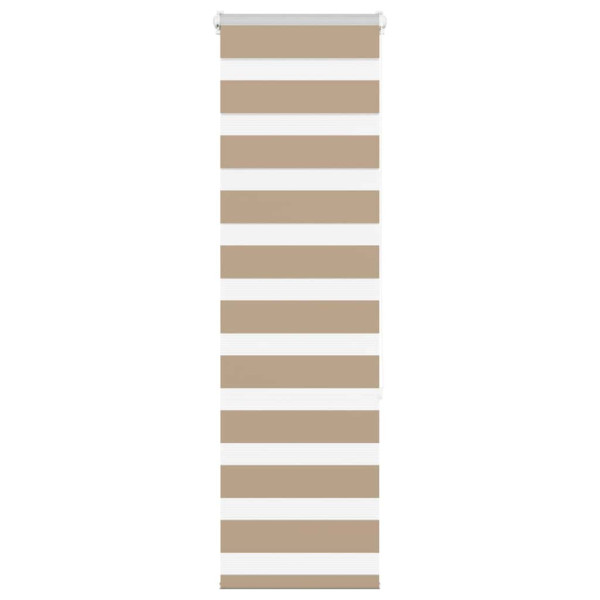 Estor cebra marrón arena tejido ancho 45.9 cm poliéster D