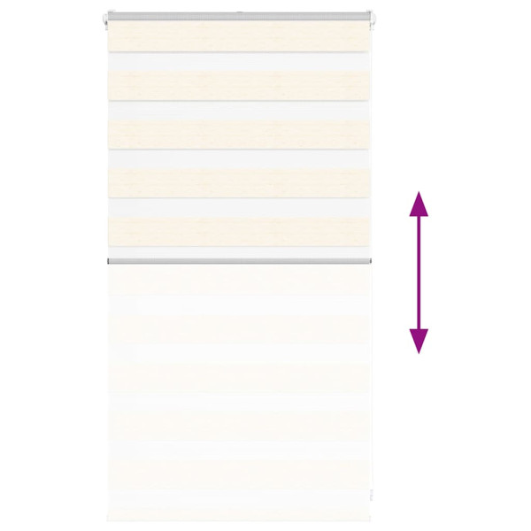 Estor cebra beige mármol tejido ancho 65.9 cm poliéster M 5