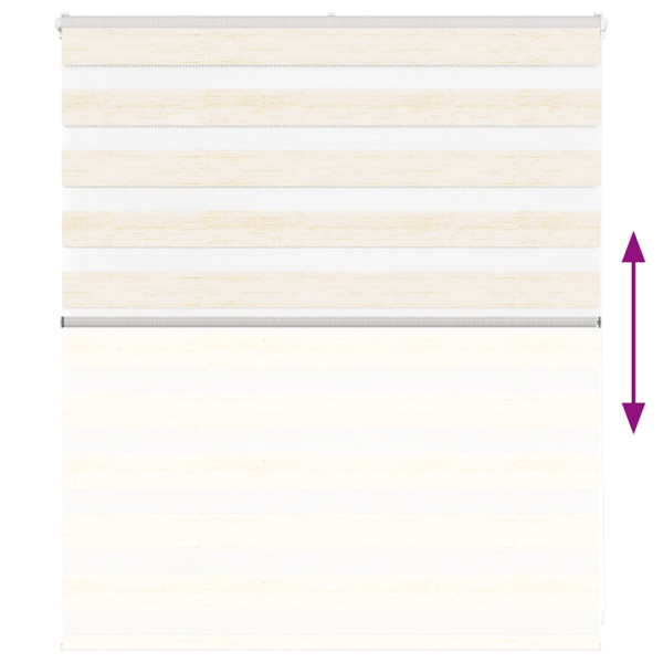 Estor cebra beige mármol tejido ancho 125.9 cm poliéster M 5