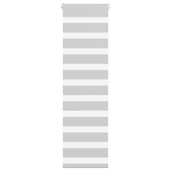 Estor cebra gris claro 45x150 cm tejido ancho 40.9 cm poliéster D