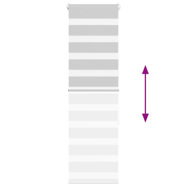 Estor cebra gris claro 45x150 cm tejido ancho 40.9 cm poliéster M 5