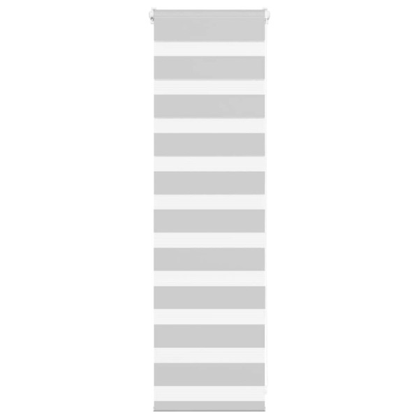 Estor cebra gris claro 40x100cm tejido ancho 35.9 cm poliéster D